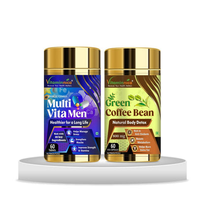 Vitaminnica Multivita Men – Green Coffee Bean Combo, 120 Capsules