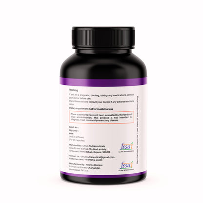 CITRUS NUTRACEUTICALS Choline & Inositol Capsules 500mg | Brain Health, Liver Support & Fat Metabolism | Cognitive Function, Mood & Metabolic Wellness | 60 Veg Capsules