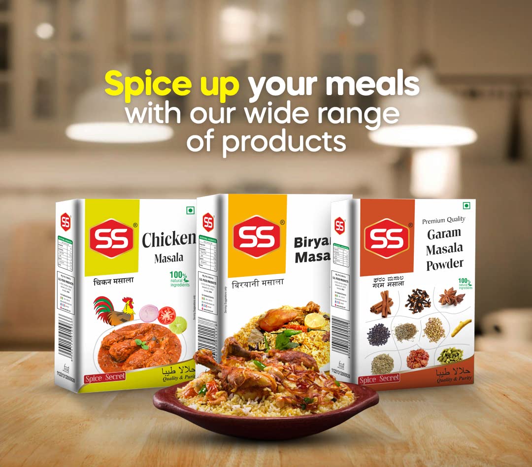 SS MASALAS Chicken Masala Powder 280g | Ready Mix Blended Spices to Enhance the Taste of any Chicken Curry/Korma/gravy