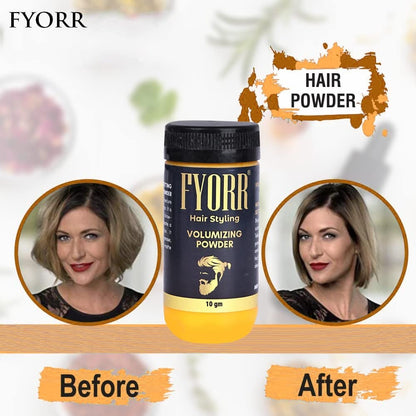 FYORR Styling Hair Volumizing Powder With Matte Finish Long Lasting Effect And Strong Hold/Hair Volume Powder/Hair Styling Powder (10gm)