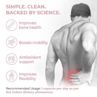 INSTRENGTH -STRONG BACK (INDIA'S NO.1 MULTIVITAMIN) -Support Backbone Pain Relief, Care,Strength,Imporve Backbone Flexibility- 10% OFFER