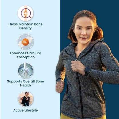 Holistic Calcium and Curcumin - Improves Joint Health, Strengthens Bones & Muscles - Boosts Immunity & Heart Health (120 Tablets)