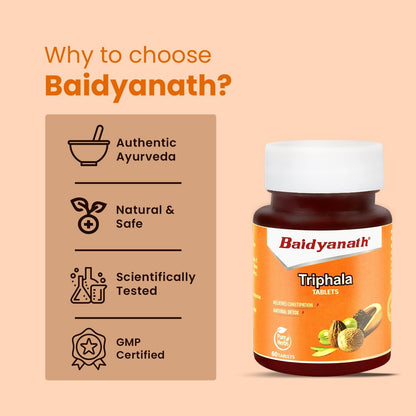 Baidyanath Triphala 60 Tablets- Supports Healthy Digestion | Improves B- image 2