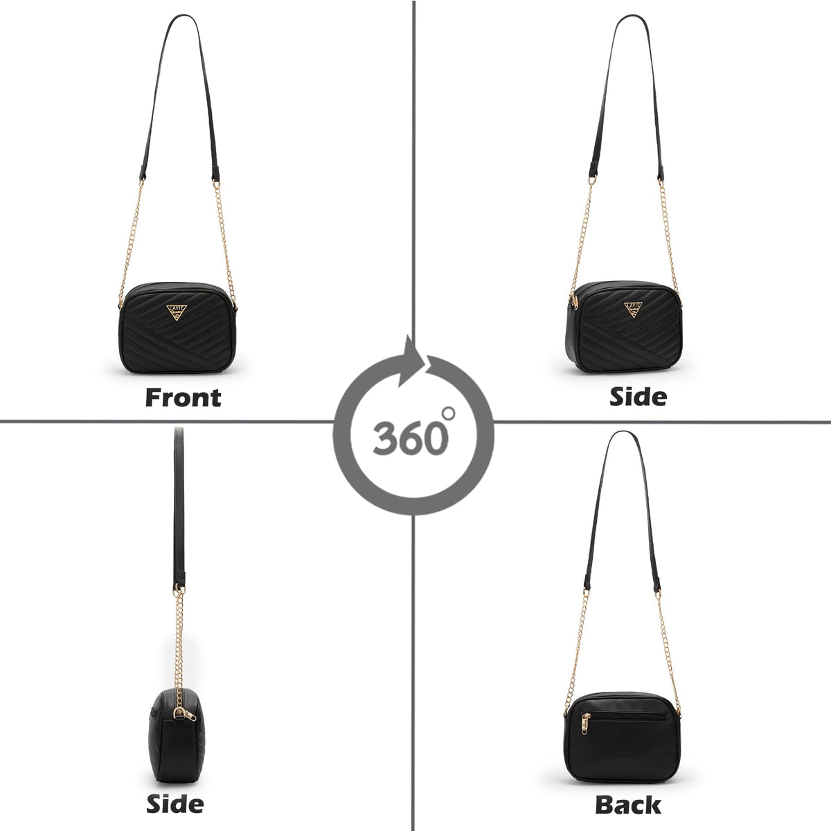 Lavie Signature Dallas Woman's Box Crossbody Sling Bag | Ladies Purse Handbag | Gift for Women