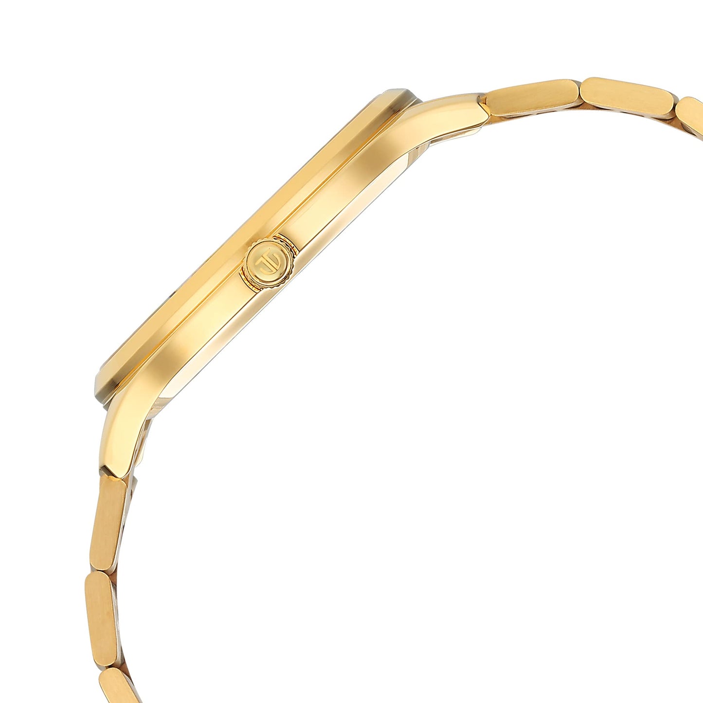 Titan Classique Slimline Champagne Dial Analog with Day and Date Stainl- image 3