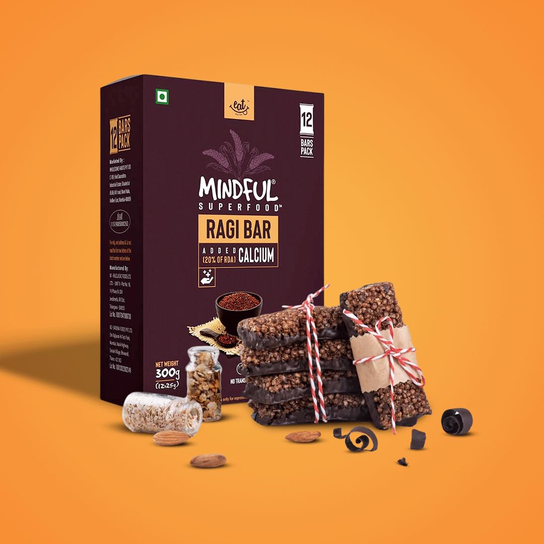 Eat Anytime Mindful Healthy Energy Ragi Bar | Gluten Free & High Fiber- image 6