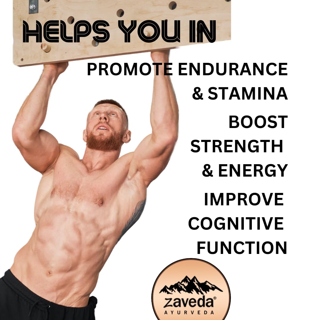 ZAVEDA Shilajit Ashwagandha Kounch beej Safed Musli Capsules For Men |- image 3