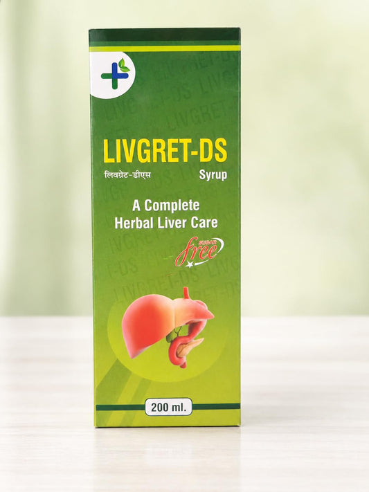 Livgret-DS Syrup | A Complete Herbal Liver Care | Sugar Free
