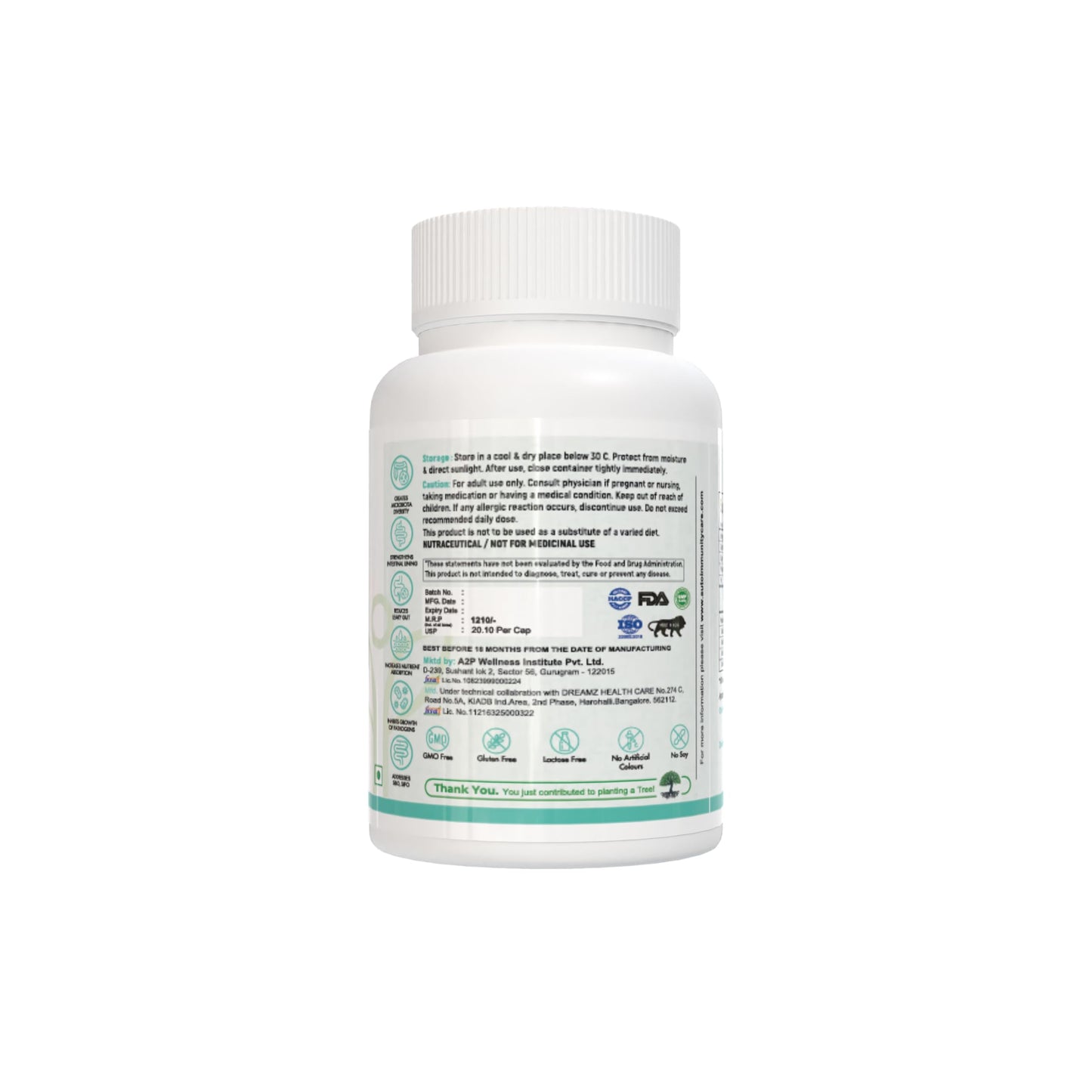 Autoimmunity Care Spore Probiotic Care | 6 Billion CFU Spore-Based Probiotics Supplement for Gut Health & Immunity | Probiotics for Women & Men | Reduces Gas, Bloating, Constipation & IBS | 60 Caps (60 doses)