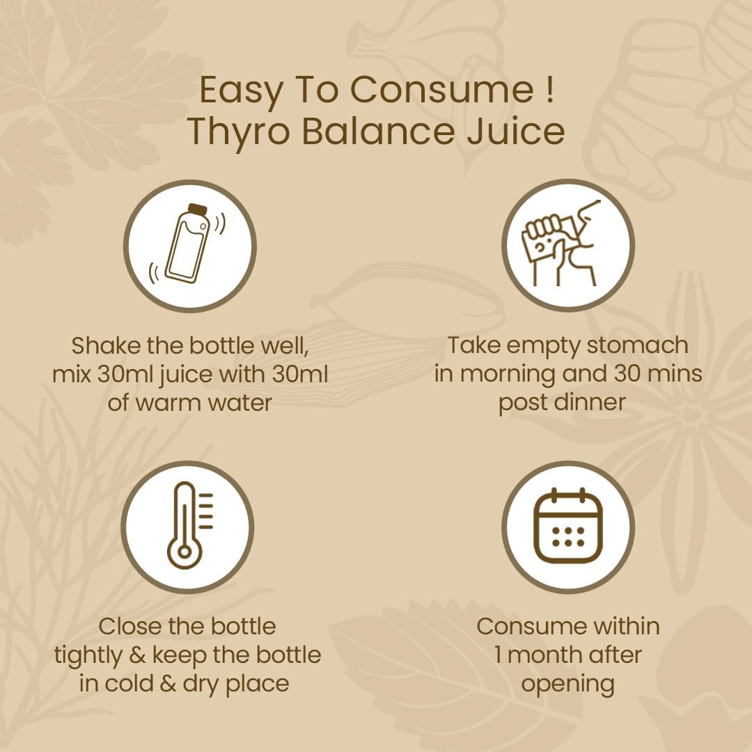 Krishna's Cholesterol Care And Thyro Balance Juice For Digestion, Metabolic Balance And Daily Wellness - 1000 ml Each (Combo pack of 2)