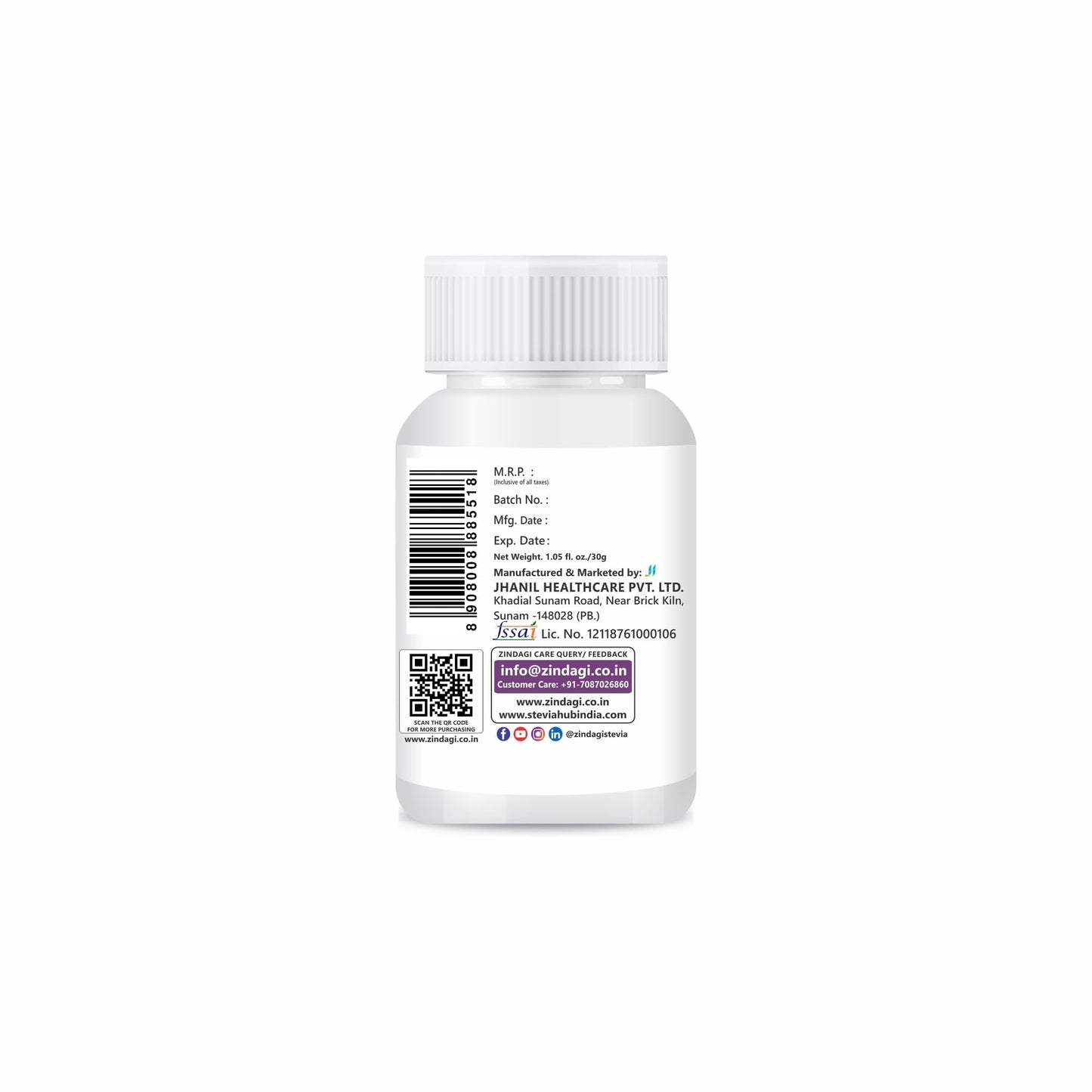 Zindagi 100% Pure Neem Extract Capsules - Dietary Supplement - Anti Bacterial Properties 60 Capsules (Pack of 3)