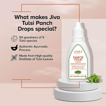 Jiva Tulsi Drops - 20 ml | 100% Ayurvedic Formulation Made Of Five Spec- image 7