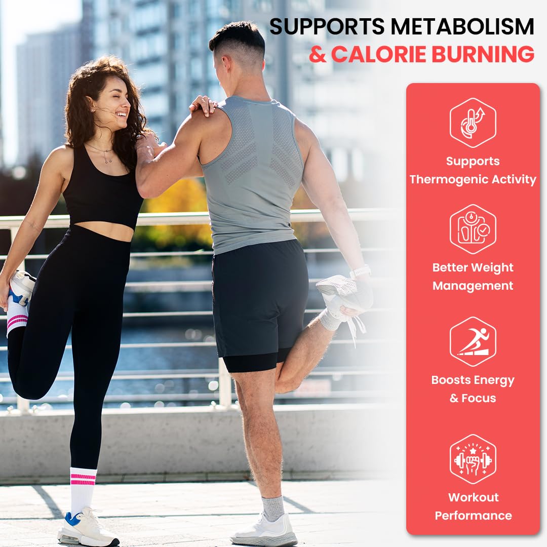 NATURYZ FIREBURN XT Advanced 7X Multi-Action Thermogenic Burner for Men & Women | Clinically researched ingredients Green Tea Extract, Capsimax®, Chromium, Caffeine, L-Theanine & Black Pepper | Supports Metabolism, Thermogenesis, Appetite Control & Energy