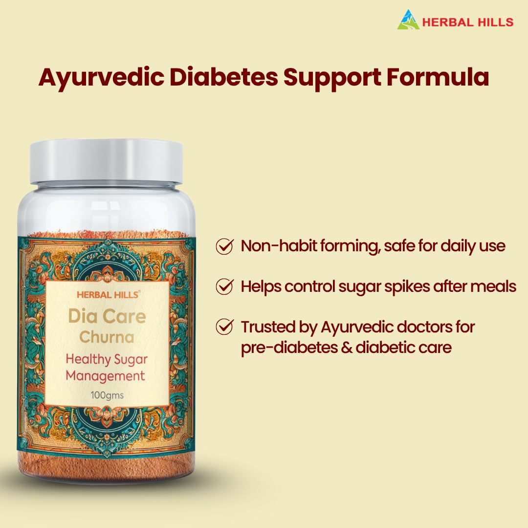 Herbal Hills Dia Care Churna, 100g | | Supports Sugar Balance & Pancrea- image 4