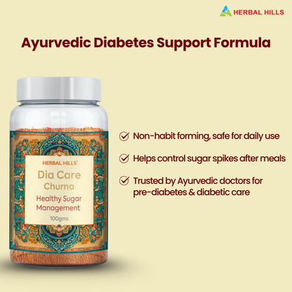 Herbal Hills Dia Care Churna, 100g | | Supports Sugar Balance & Pancrea- image 4