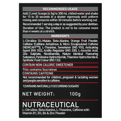 MuscleBlaze Pre Workout 200 Xtreme (Berry Bolt, 30 Servings, 100g) | 20- image 4