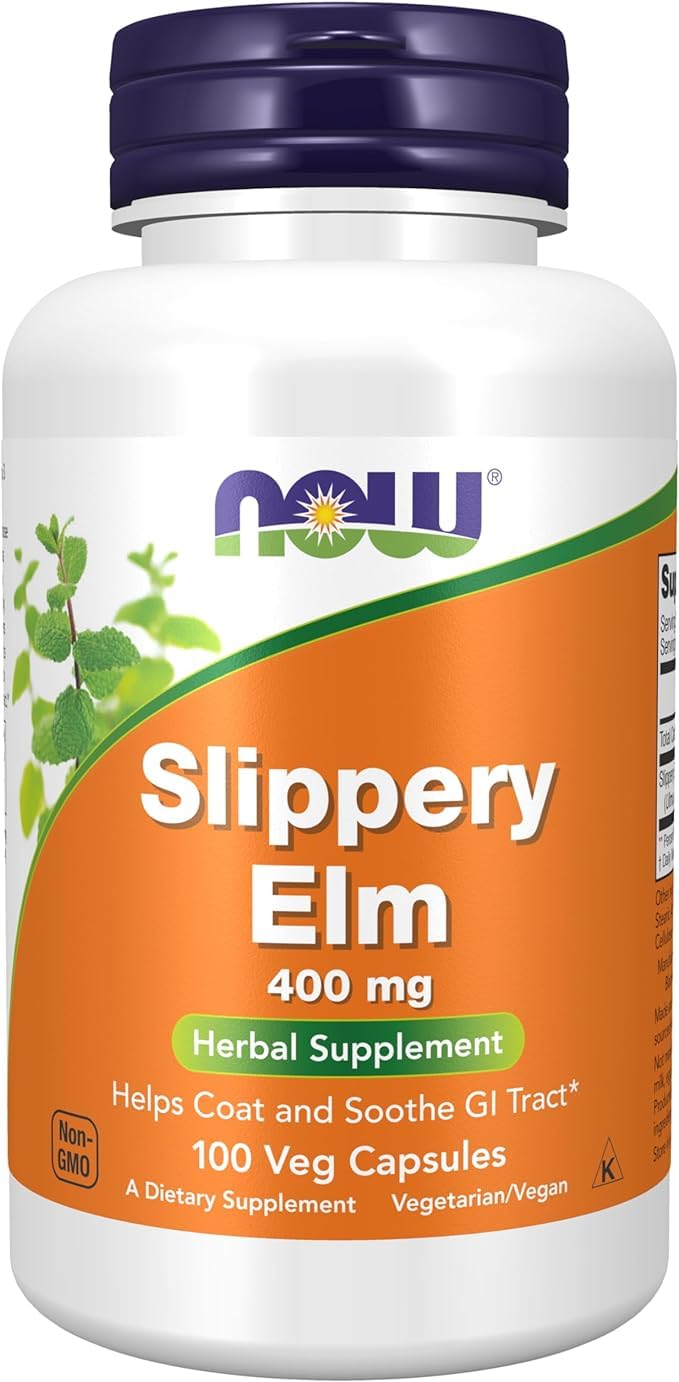 Now Foods Slippery Elm 400Mg 100Vcap