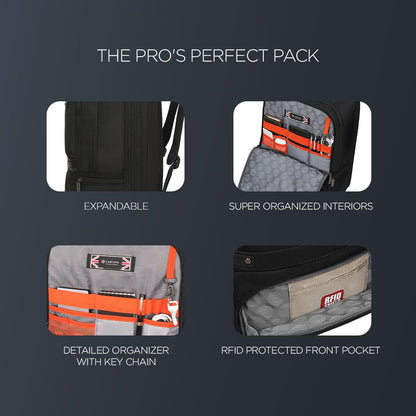 CARLTON Laptop Backpack 26L With Organized Interiors, RFID Protected Po- image 5