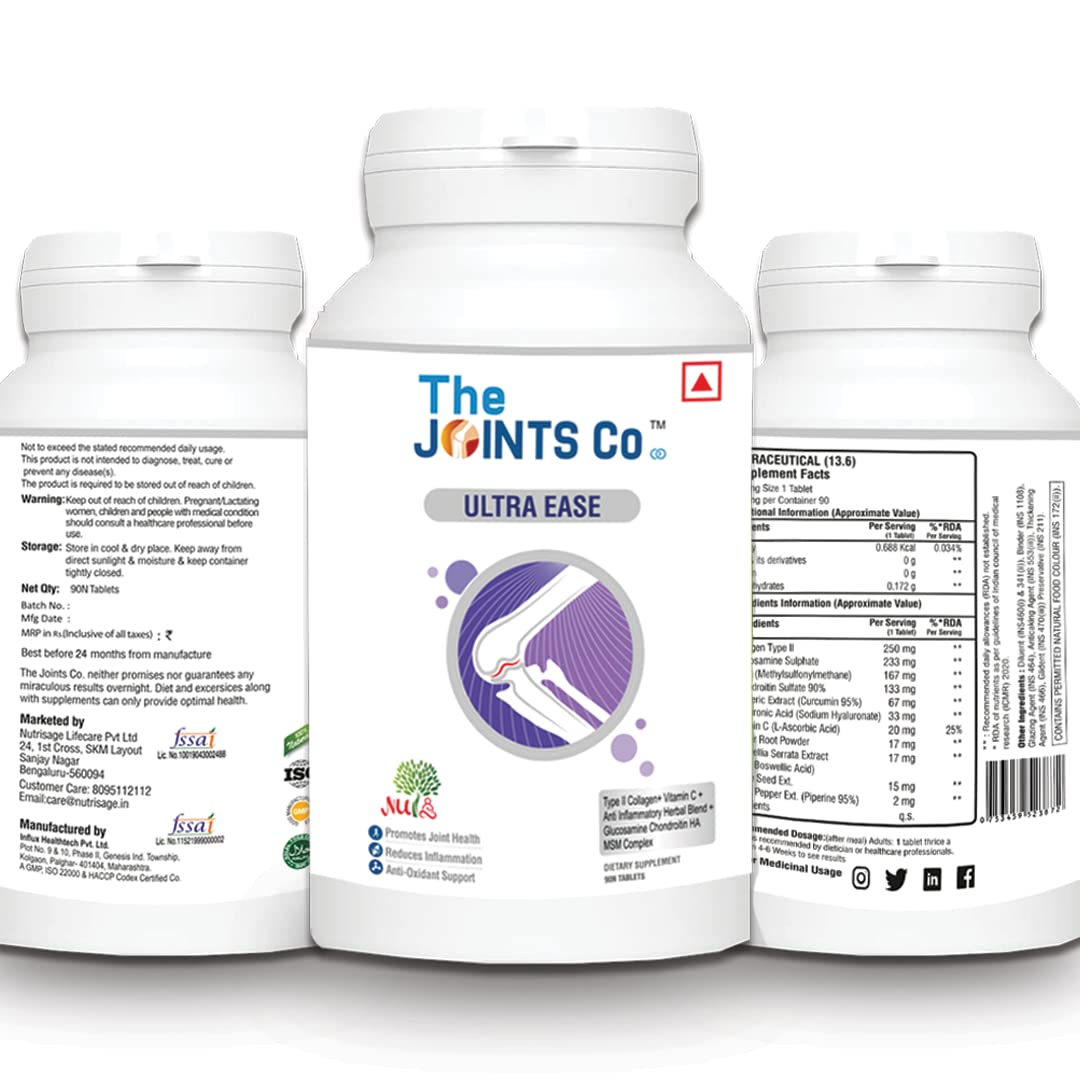 The Joints Co Ultra Ease with Type II Collagen, Glucosamine Chondroitin- image 2