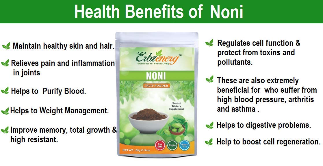 ERBZENERG® Noni powder(100g) and Spirulina Powder(100g)