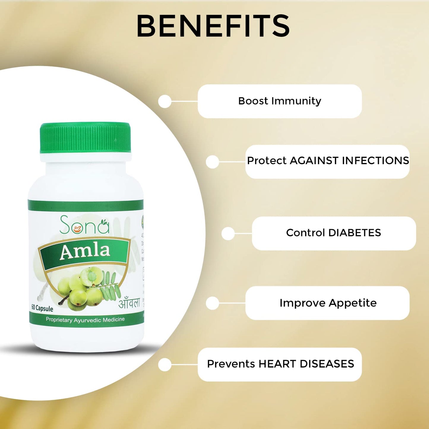 Sona Amla Powder Capsules - 60 Capsules (Pack of 2)