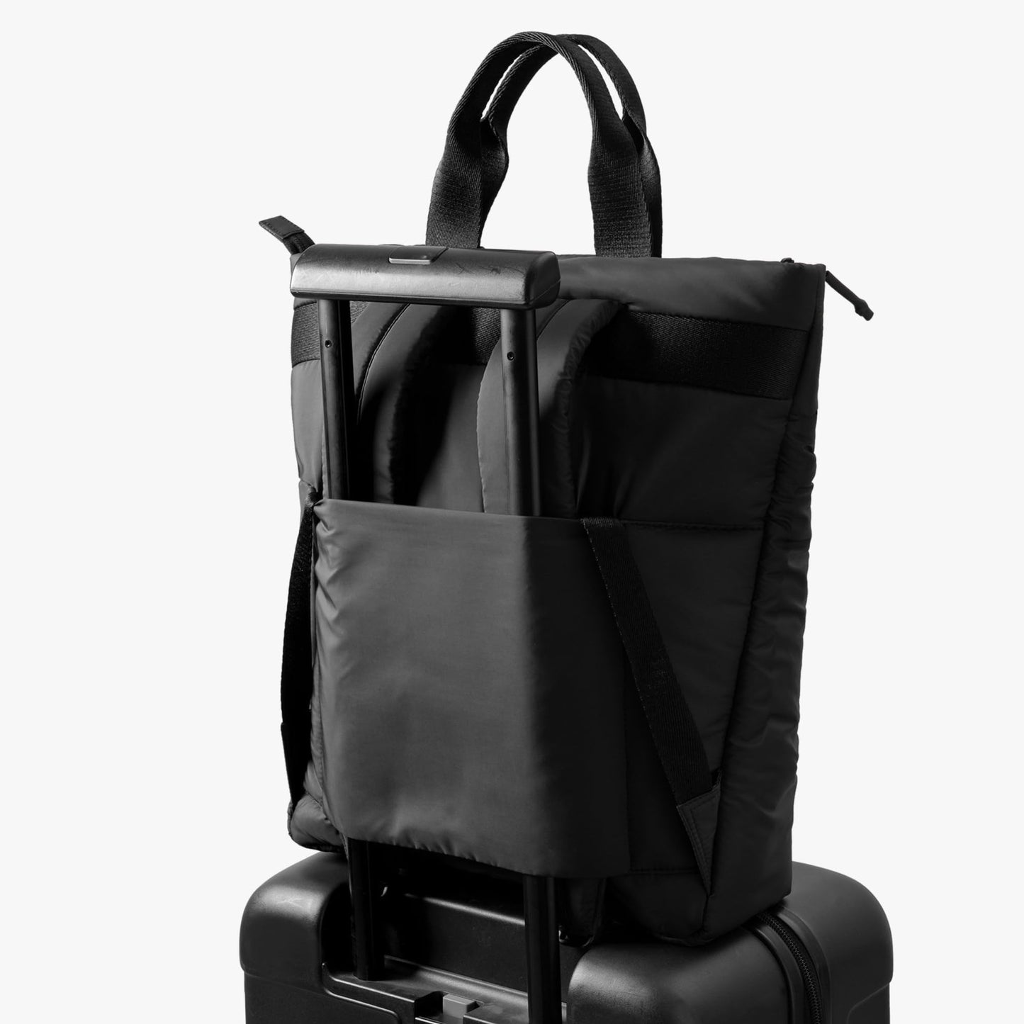 DailyObjects Black Wing Backpack (17L) Bag for Men & Women|Fits 13/14 inch Laptop/Macbook Pro/Air Ipad|Lightweight| Durable Backpack |Padded Straps|Office/Daily Use/Travel/Work|Multi Compartments