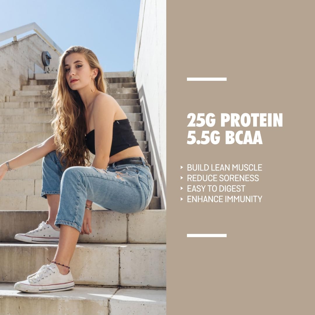 Sparkfusion Vegan Plant Protein Powder|Organic Isolated Pea & Brown Ric- image 7