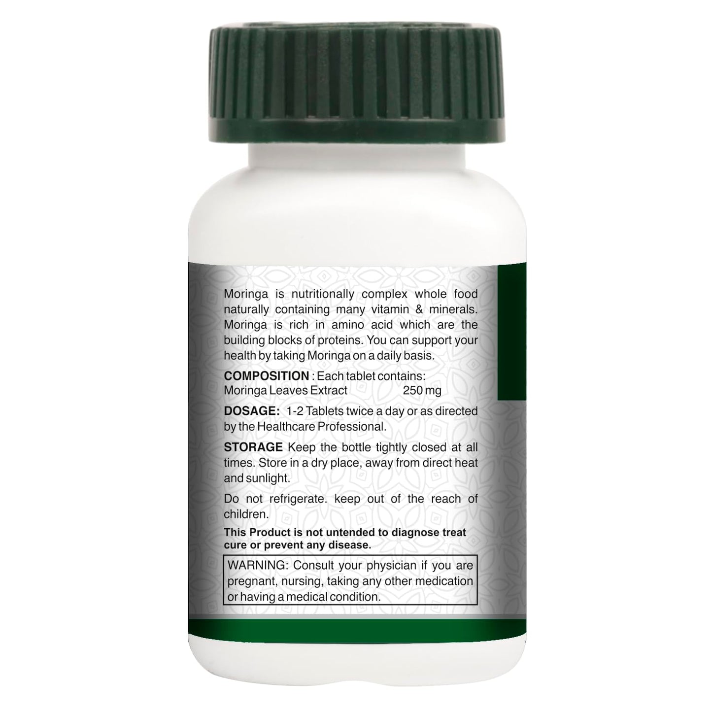 Vogue Wellness Moringa Tablets | Premium Herbal Supplement with Natural Moringa Leaf Extract | Supports Vitality, Energy, Immunity & Wellness (Pack Of 3, 180 Tablets)