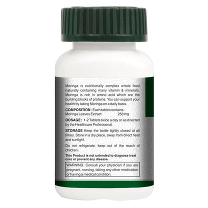 Vogue Wellness Moringa Tablets | Premium Herbal Supplement with Natural Moringa Leaf Extract | Supports Vitality, Energy, Immunity & Wellness (Pack Of 3, 180 Tablets)