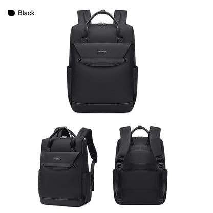 Chantria Slim Ladies Backpack 15L Nylon Trendy Latest Bagpack Women for 15.6“ Laptop, Magnetic Luxury Backpack Water-Repellent Stylish Office Backpacks for Casual & Daypack (Black)