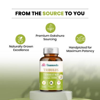 Gokhru Gokshura Tablets 1000MG| Gokshura Capsule | Tribulus Terristris Capsules – 60 Tablets (4)