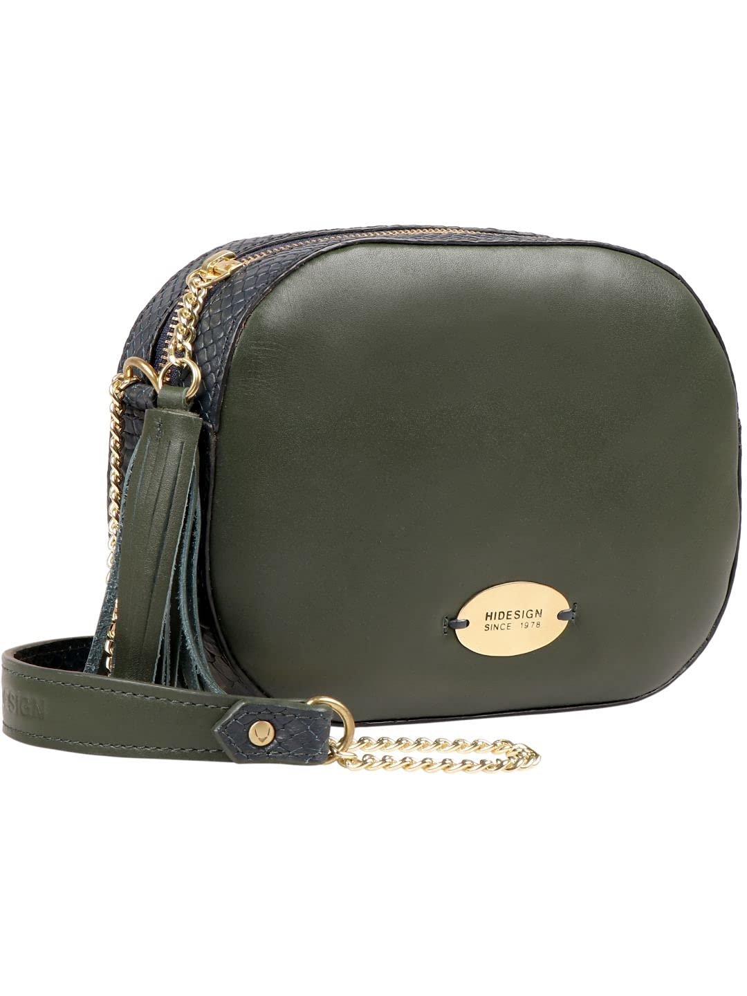 Hidesign Women Sling Bag (Green)