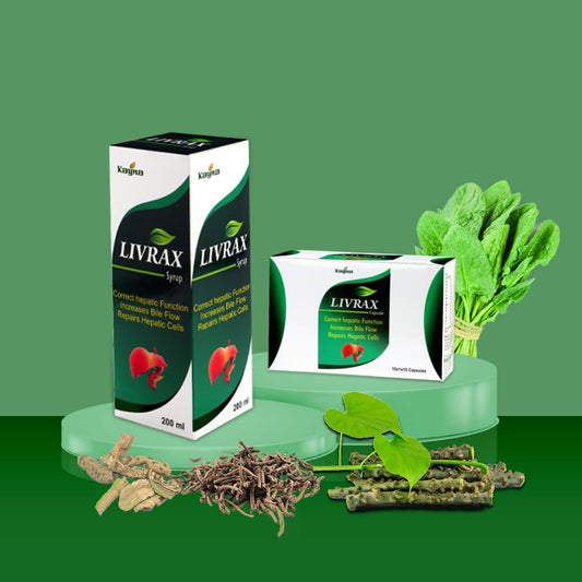Natural Liver Support Supplement with Ayurvedic Herbs (Bhringraj, Punarnava, Kutki) - Promotes Detox & Healthy Digestion (Pack of 3)
