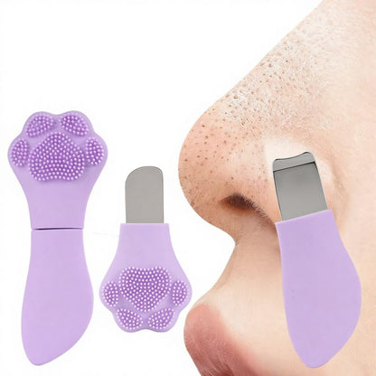 MYTHOS Nose Blackhead Remover And Silicone Face Scrubber, Face Spatula, Facial Cleansing Brush, Pore Brush