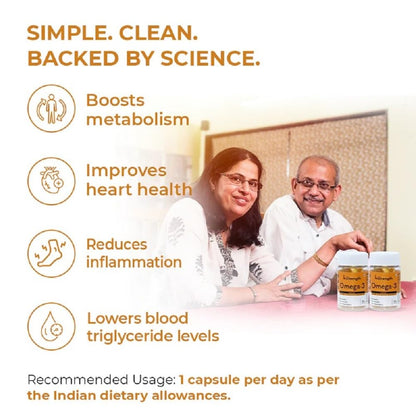 Instrength - OMEGA 3 (HEART HEALTH CARE & CHOLESTREROL CARE & SKIN CARE) - INDIA'S MOST PEOPLE'S TRUST BRAND