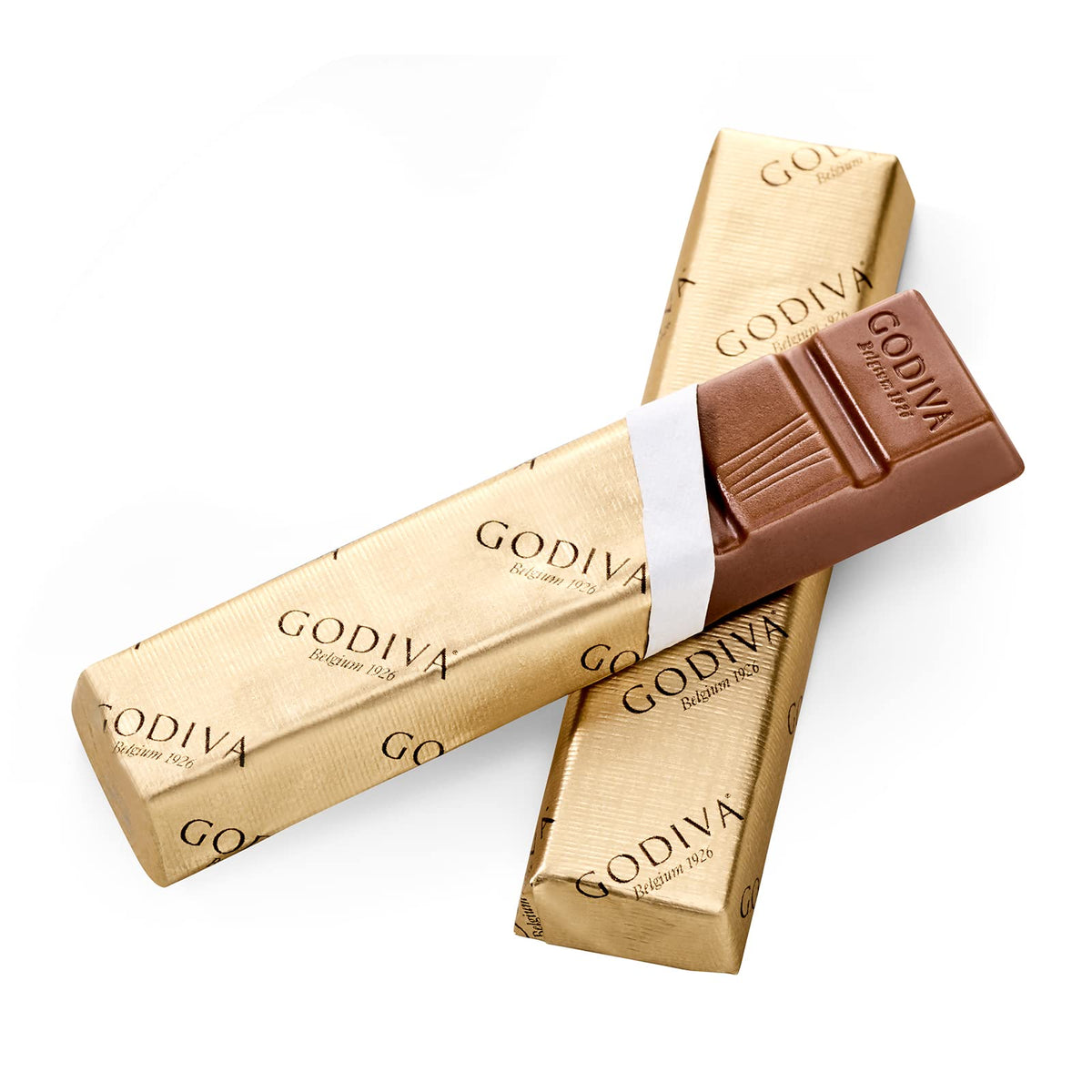 GODIVA Signature Salted Caramel Milk Chocolate Mini Bars 90g With Free Flavourito Kunafa Pistachio Chocolate Bar, 20g By Decadent Foods (Imported Turkey)