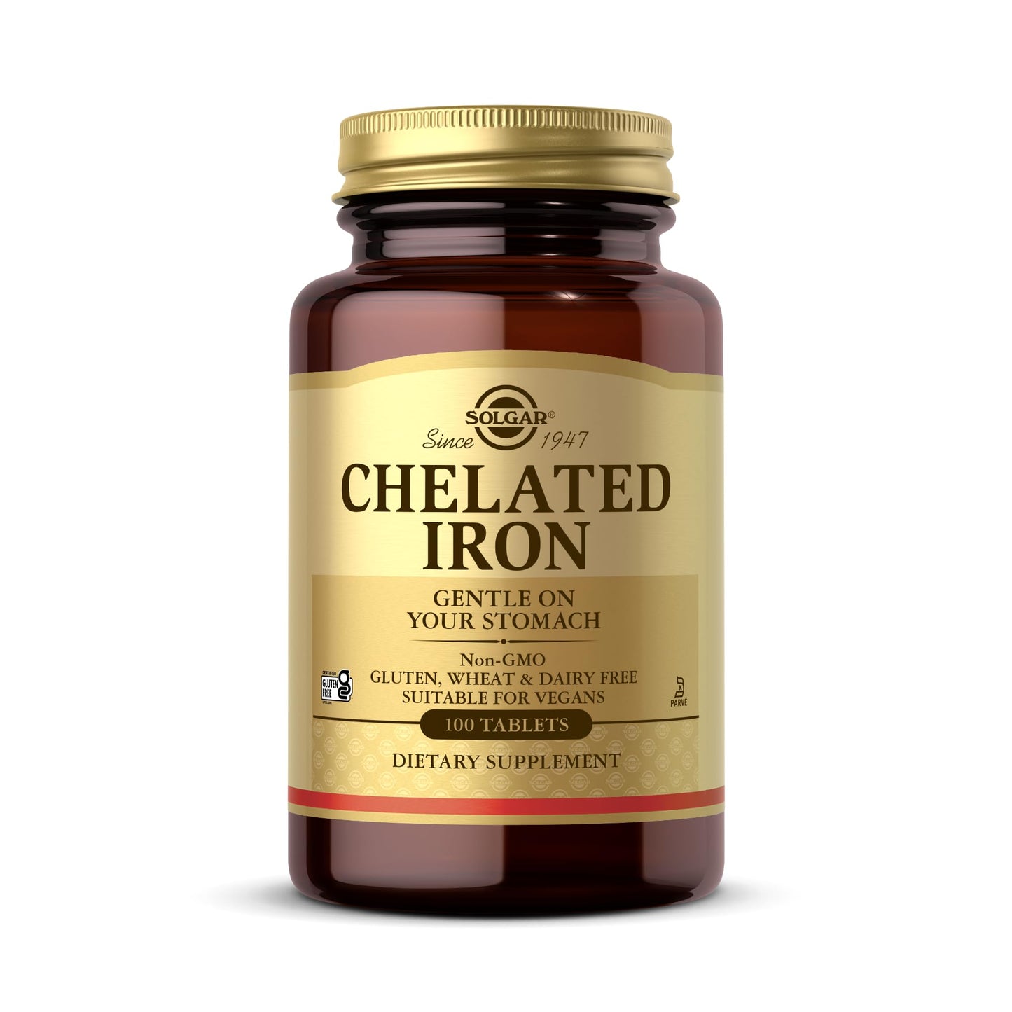 Solgar Chelated Iron, 100 Tablets