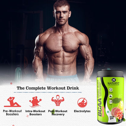 NATURYZ BCAA Energy Blast Pre Intra Post Workout Supplement With 7000 B- image 2