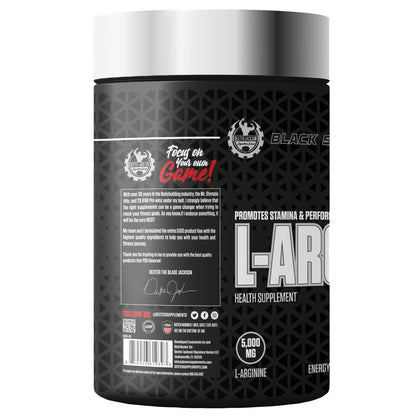 Dexter Jackson Signature Series Black Series L-Arginine - 5000Mg | Health Supplement | 30 Servings, 120 Tablets