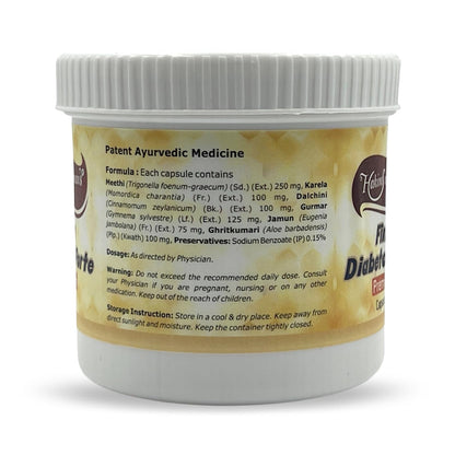Hakim Suleman's Fina Diabetol Forte Premium Capsules – Herbal Support for Metabolism & Energy, Natural Supplement for Wellness - 60 Capsules Each (Pack of 4)