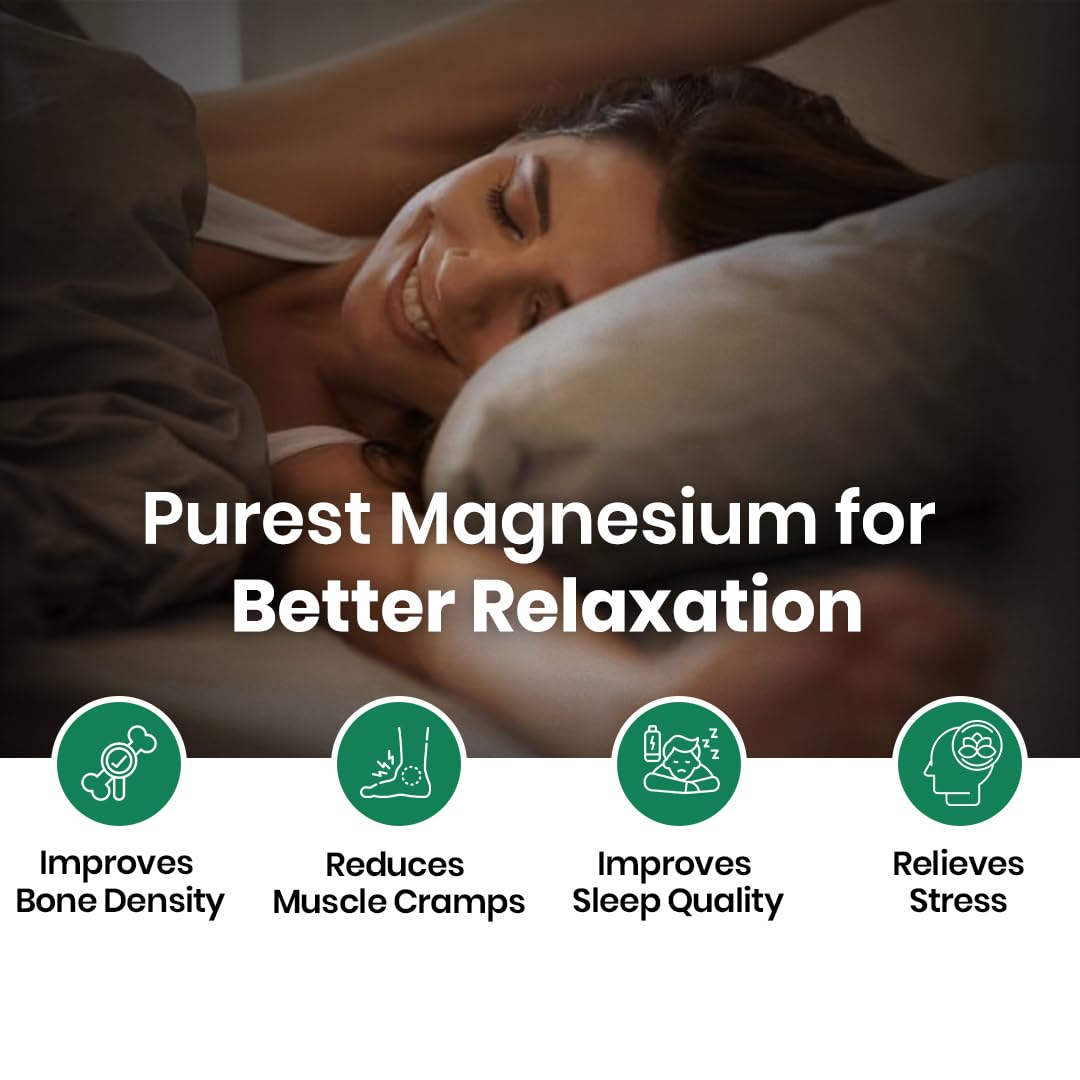 Vlado’s Himalayan Organics Magnesium Citrate + Glycinate + Oxide Complex 1660 mg Supplement For Men And Women | Boost Heart, Nerve & Muscle Health | Good For Strong Bones | Maintain Sugar Level - 120 Vegetarian Tablets