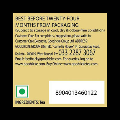 GOODRICKE Castleton Vintage Darjeeling Tea - 250gm (Pack of 1) | Single Estate Whole Leaf | 100% Loose Leaves | Premium Black Tea with Rich Taste & Aroma