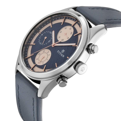 Titan Neo Iv Analog Blue Dial Men's Watch -NM1805SL02 / NL1805SL02/NP1805SL02