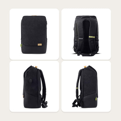 Timus Magnet Business Premium Backpack Waterproof fit 15.6 Inch Laptop Backpack with USB Charging Port | 22 Liters Travel Durable Backpack for Men and Women and Working Professional in Black Color