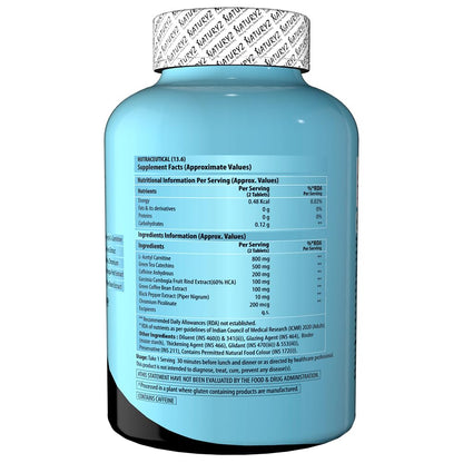 Naturyz LEAN CUTZ Thermogenic Fat Burner with Acetyl L Carnitine, Green tea Extract, Garcinia Cambogia, Green Coffee Bean Extract, Caffeine & Chromium Weight loss product for Men & Women - 90 Tablets
