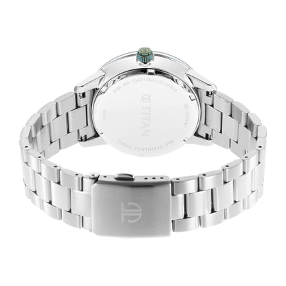 Titan Urban Magic Green Dial Quartz Multifunction Stainless Steel Strap- image 3