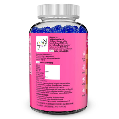 Naturyz Bovine Free Multi Collagen Gummies for Skin Health | Hyaluronic Acid, Vitamin C, Vitamin E & Biotin | Skin Elasticity, Hydration & Glow Supplement | Hydrolyzed Peptides with Type I, II, III, V & X | Easy-to-Absorb Gummy | No Added Sugar, Delicious