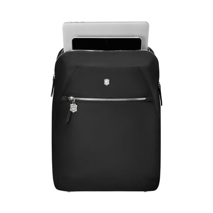 Victorinox Victoria Signature Women Compact Backpack, 14'' Laptop & 10'' Tablet Pocket, Black, Swiss designed (612203)