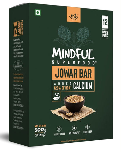 Eat Anytime Mindful Superfood Energy Jowar Bar | Gluten Free & High Fiber | Impr