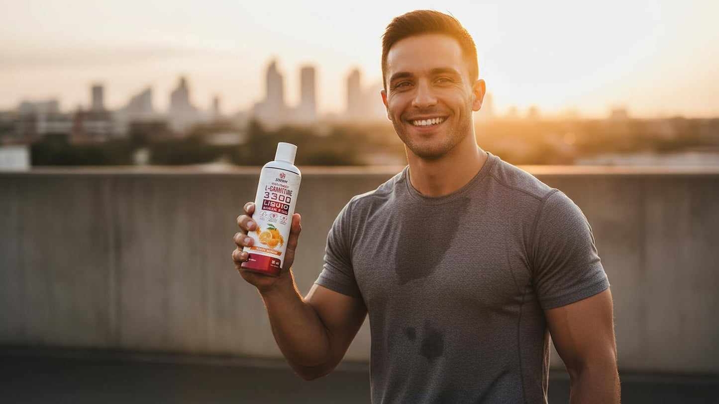 Zedon Nutrition Liquid L-Carnitine | 3300 mg Orange Flavour Drink | Fat Burner & Energy Booster | Helps Convert Fat to Energy | Weight Loss Supplement for Men & Women
